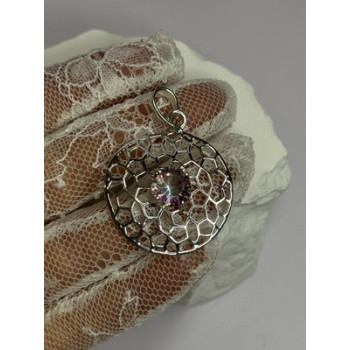 925 Sterling Silver Alexandrite Pendant Length 1.8 Inch