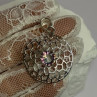 925 Sterling Silver Alexandrite Pendant Length 1.8 Inch