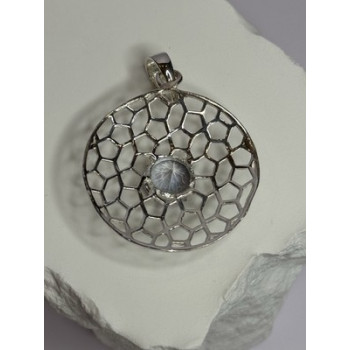 925 Sterling Silver Alexandrite Pendant Length 1.8 Inch