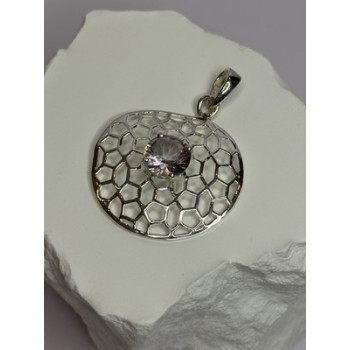925 Sterling Silver Alexandrite Pendant Length 1.8 Inch