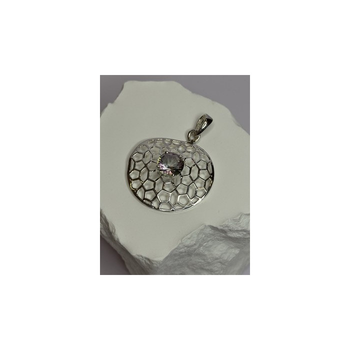 925 Sterling Silver Alexandrite Pendant Length 1.8 Inch