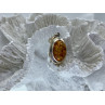 925 Sterling Silver Amber Pendant