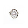 925 Sterling Silver CZ Ring Size 9