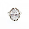 925 Sterling Silver CZ Ring Size 9