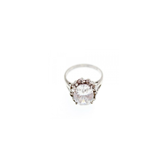 925 Sterling Silver CZ Ring Size 9