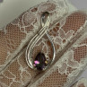 925 Sterling Silver Alexandrite Pear Pendant Length 1.5 Inch