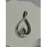 925 Sterling Silver Alexandrite Pear Pendant Length 1.5 Inch