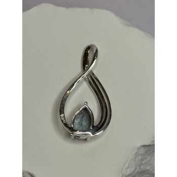 925 Sterling Silver Alexandrite Pear Pendant Length 1.5 Inch