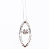 10K White Gold Diamonds Chain With Pendant