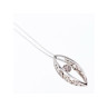 10K WHITE GOLD DIAMONDS CHAIN WITH PENDANT