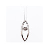 10K WHITE GOLD DIAMONDS CHAIN WITH PENDANT