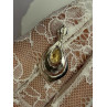 925 Sterling Silver Citrine Pear Pendant Length 1.3 Inch