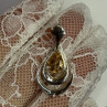 925 Sterling Silver Citrine Pear Pendant Length 1.3 Inch