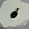 925 Sterling Silver Black Onyx Pendant Length 1.2 Inch