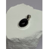 925 Sterling Silver Black Onyx Pendant Length 1.2 Inch