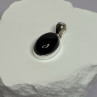 925 Sterling Silver Black Onyx Pendant Length 1.2 Inch