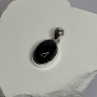 925 Sterling Silver Black Onyx Pendant Length 1.2 Inch