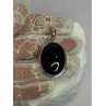 925 Sterling Silver Black Onyx Pendant Length 1.7 Inch