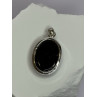 925 Sterling Silver Black Onyx Pendant Length 1.7 Inch