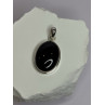925 Sterling Silver Black Onyx Pendant Length 1.7 Inch