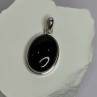 925 Sterling Silver Black Onyx Pendant Length 1.7 Inch
