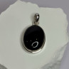 925 Sterling Silver Black Onyx Pendant Length 1.7 Inch