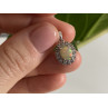 925 Sterling Silver Opal & CZ Pendant