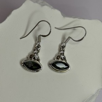 925 Sterling Silver Alexandrite Earrings Length 1.3 Inch