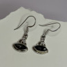 925 Sterling Silver Alexandrite Earrings Length 1.3 Inch