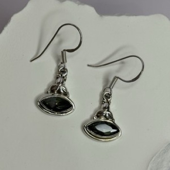 925 Sterling Silver Alexandrite Earrings Length 1.3 Inch