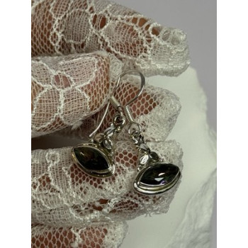 925 Sterling Silver Alexandrite Earrings Length 1.3 Inch