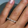 925 Sterling Silver CZ Ring Size 7