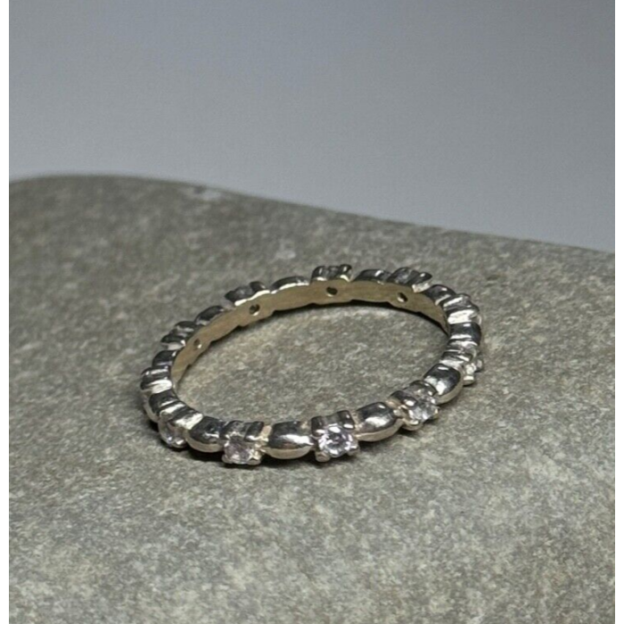 925 Sterling Silver CZ Ring Size 7