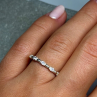 925 Sterling Silver CZ Ring Size 7