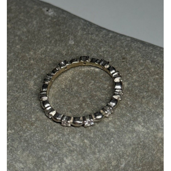 925 Sterling Silver CZ Ring Size 7