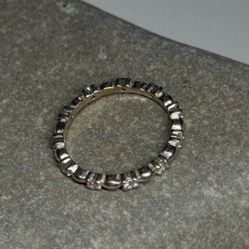 925 Sterling Silver CZ Ring Size 7