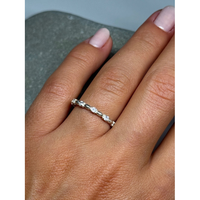 925 Sterling Silver CZ Ring Size 7