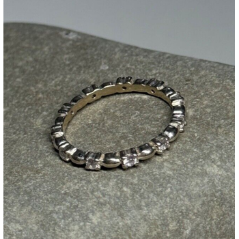 925 Sterling Silver CZ Ring Size 7