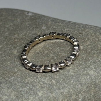 925 Sterling Silver CZ Ring Size 7