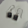 925 Sterling Silver Alexandrite Elegant Earrings Length 1.2 Inch