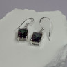 925 Sterling Silver Alexandrite Elegant Earrings Length 1.2 Inch