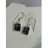925 Sterling Silver Alexandrite Elegant Earrings Length 1.2 Inch