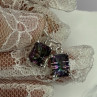 925 Sterling Silver Alexandrite Elegant Earrings Length 1.2 Inch