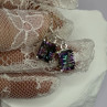925 Sterling Silver Alexandrite Elegant Earrings Length 1.2 Inch