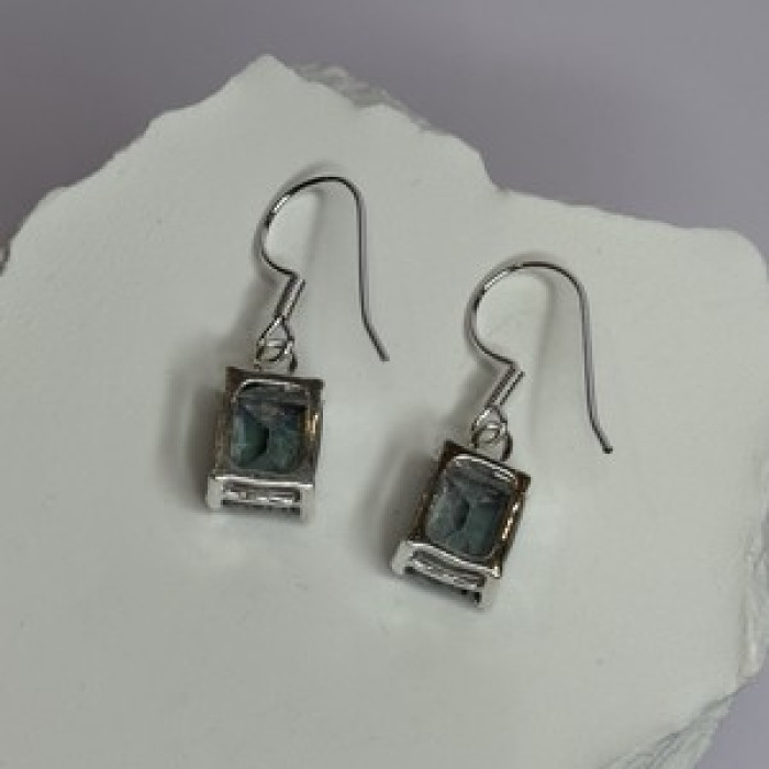 925 Sterling Silver Alexandrite Elegant Earrings Length 1.2 Inch