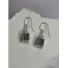 925 Sterling Silver Alexandrite Elegant Earrings Length 1.2 Inch