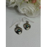 Vintage Native American 925 Sterling Silver Turquoise Earrings Length 1.20 Inch