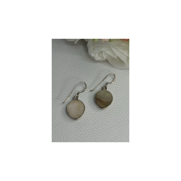 Vintage Native American 925 Sterling Silver Turquoise Earrings Length 1.20 Inch