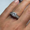 925 Sterling Silver CZ Ring Size 6