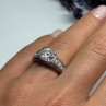 925 Sterling Silver CZ Ring Size 6